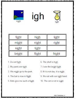 Igh Words, 2nd Grade Homeschool, Sight Words Activities, Silent Letters, Words Activities, Learning Phonics, English Spelling, Letter Games, Homeschool Education