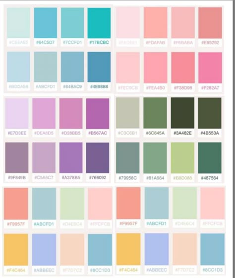 Hex Codes Aesthetic, Codes For School, Color Coding Notes, Procreate Palettes, Google Agenda, Colour Codes, Ipad Notes, Color Hex Codes, Ipad Essentials