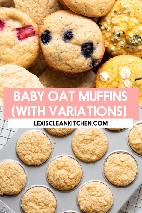 Infant Muffin Recipe, Muffins For 6 Month Old, Easy Baby Muffin Recipe, 9 Month Old Muffins, Muffins For One Year Old, Blw Breakfast Muffins, Baby Led Weaning Muffins Healthy, Eggless Muffins For Baby, Muffins For 8 Month Old