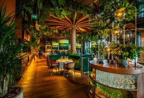 8 of the hottest new bars, beach clubs ... Theme Restaurant, Bar Deco, Bar Stuff, Bar In Casa, Best Rooftop Bars, Luxury Restaurant, Design Restaurant, Bar Interior, Restaurant Ideas