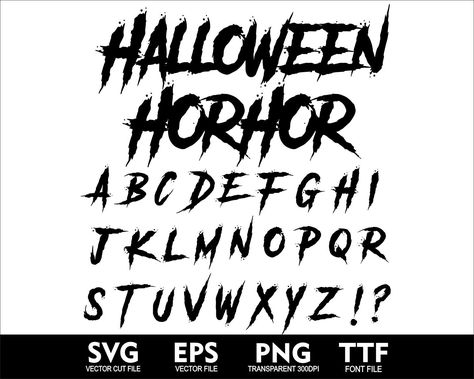 Give your Halloween designs a horror twist with Spooky Horror Font SVG 👻 Ideal for creating eerie and dramatic effects#HalloweenFont #SpookyType #CreepyCalligraphy #FrighteningFonts #TrickOrType Spooky Handwriting, Spooky Lettering Halloween Fonts, Spooky Alphabet, Ghost Font, Happy Halloween Font, Halloween Calligraphy, Halloween Slasher, Halloween Fonts Alphabet, Spooky Letters