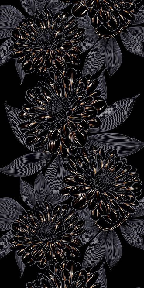 Phone Wallpapers Dark, Wallpapers Dark, Phone Background Patterns, Pattern Texture, Floral Poster, Art Wallpaper Iphone, Mandala Design Art, Cool Wallpapers Art, Phone Wallpaper Images