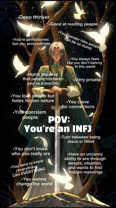 Infj Personality Facts, Infj Relationships, Infj And Entp, Infj Traits, Personalidad Infj, Infj Humor, Mbti Infj, Infj Psychology, Infj Type