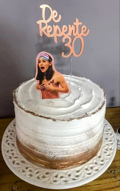 13 Going On 30 Cake Ideas, 13 Going On 30 Cake, 13 Going On 30 Birthday Party, 30s Birthday Cake, Cake Designs Funny, 30s Birthday Party Ideas, Funny Bday Cakes, Funny Cake Ideas, 30th Bday Cake