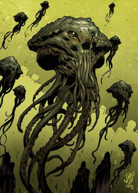 Hp Lovecraft Monsters, Outer Gods, Lovecraft Monsters, Cthulhu Art, Lovecraft Cthulhu, Lovecraftian Horror, Monster Ideas, Arte Alien, Eldritch Horror