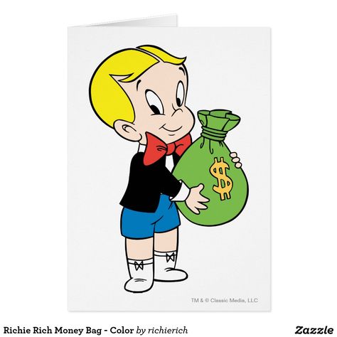 Rich Cartoon, Richy Rich, Monopoly Man, Recycled Art Projects, Richie Rich, Classic Cartoon Characters, Rich Money, Dope Cartoon Art, Cartoon Sketches