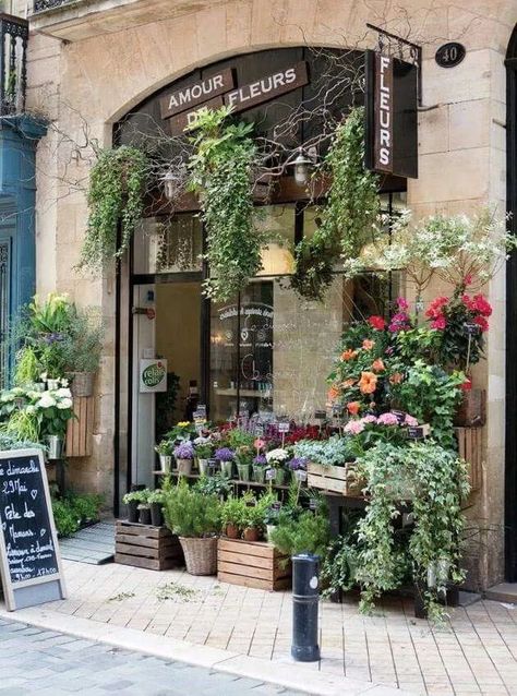 Flower Shop Exterior Design, French Flower Market, German Flower, Cafe Library, Flower Shop Interiors, Cafe Window, Dream Flower, Flower Clay, Creative Shop