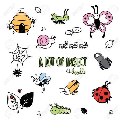 10+ Cute Bug Drawing Check more at https://drawingwow.com/10-cute-bug-drawing/ Hand Drawing Styles, Cute Bug Drawing, Kissing Bug, Bug Drawing, Cute Insects, Bug Cartoon, Colorful Doodles, Drawing Pictures For Kids, Bugs Drawing