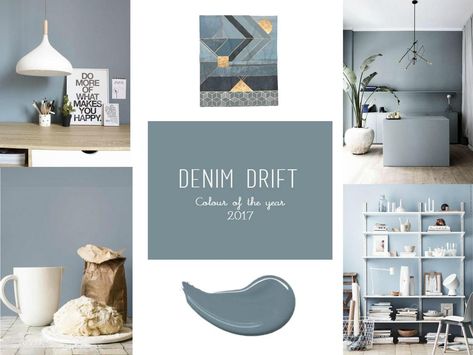 All the Colors of the Year 2017 | SampleBoard Blog Denim Drift Dulux Paint, Dulux Denim Drift Bedroom, Denim Drift Living Room, Denim Drift Bedroom, Dulux Denim Drift, Boys Bedroom Paint Color, Denim Drift, Boys Bedroom Paint, Dulux Paint