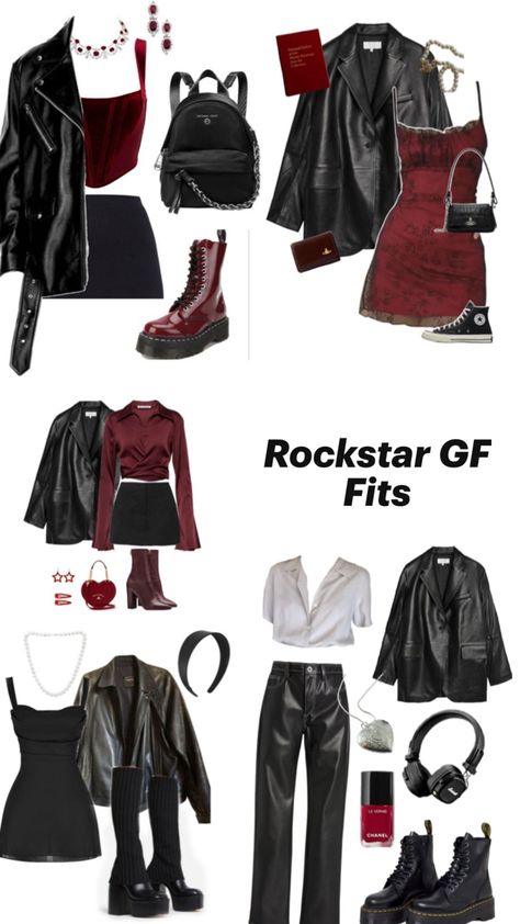 Rockstar Gf, Chique Outfits, Looks Black, Swaggy Outfits, Fashion Mistakes, Midi Skirts, Style Trends, Goth Outfits, Alternative Outfits