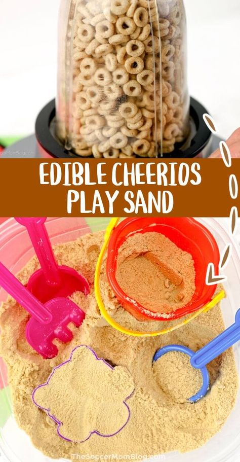 Activities With Cheerios, Food Play Sensory, Taste Safe Foam Recipe, Whip Cream Sensory Play, Tea Sensory Play, Crafts With Cheerios, Cooking Theme Sensory Bin, Sensory Bin With Oats, Rice Crispy Sensory Bin