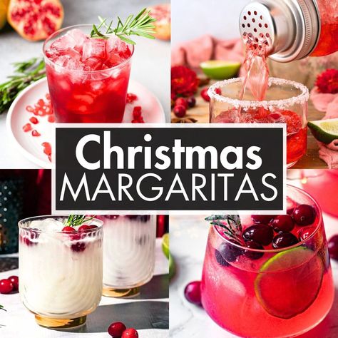 These Christmas Margaritas Recipes are the best festive variations on a classic margarita recipe. Easy to make holiday tequila cocktails. Easy Holiday Margarita, Cranberry Christmas Margarita, Margarita Christmas Drink, Festive Margarita Recipes, Big Batch Margarita Recipe With Limeade, Best Homemade Margarita Recipe, Christmas Margaritas Recipes, Christmas Margherita, Triple Sec Margarita Recipe