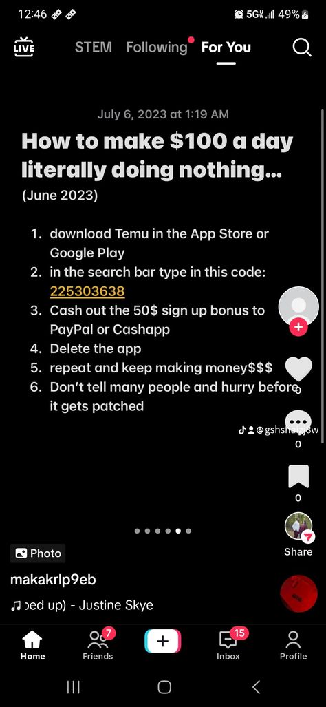 Can you accept my invitation so that I can get a free gift? https://temu.com/s/LwATdbZKtRkdso Temu Free Codes, How To Get Free Stuff On Temu, Temu Codes For Free Stuff 2024, Temu Hacks, Temu Codes, Free Money Hack, Make 100 A Day, Cha Ching, Cool Hacks