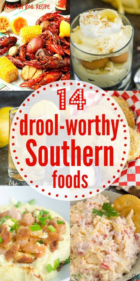 14 Drool-worthy Southern Foods We Can't Get Enough Of Southern Foods Deep South, Southern Food Deep South, Restaurant Hacks, Southern Food Recipes, Southern Meals, Crawfish Boil Recipe, Southern Foods, Fried Cornbread, Famous Recipes