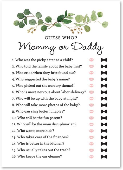 Baby Shower Quiz, Virtual Baby Shower Games, Idee Babyshower, Baby Shower Theme Decorations, Fun Baby Shower Games, Baby In Bloom, Baby Shower Bingo, Bloom Baby