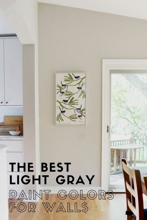 Light Gray Paint Colors, Light Grey Paint, Colors For Walls, Light Grey Paint Colors, Interior Paint Colors Schemes, Gray Paint Colors, Best Interior Paint, Light Gray Paint, Room Wall Colors