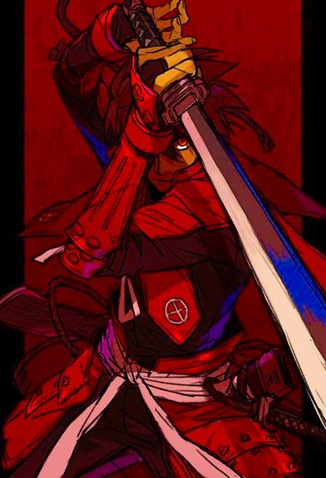 Anime Show, Samurai Anime, Samurai Artwork, Arte Cyberpunk, Japon Illustration, 다크 판타지, Samurai Art, Fantasy Male, Comics Art