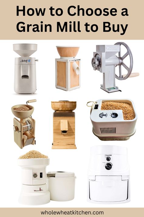 Wheat Milling Machine, How To Mill Wheat, Mill Your Own Flour, Milling Your Own Flour, Grain Mill Diy, Nutrimill Grain Mill, How To Mill Flour, Grain Mill Recipes, Milling Flour At Home