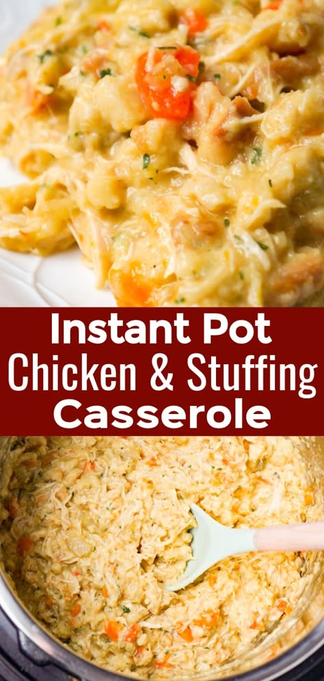 Instant Pot Chicken Recipes From Frozen, Instapot Chicken Stuffing Casserole, Pressure Cooker Chicken And Stuffing, Chicken And Carrots Instant Pot, Boneless Skinless Chicken Breast Instant Pot, Chicken Stuffing Casserole Instant Pot, Instant Pot Casseroles, Instant Pot Chicken And Stuffing Recipe, Instapot Chicken And Stuffing