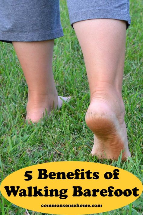 Health benefits of walking barefoot include pain relief, better sleep, improved relaxation, stronger feet, improved immune function, and more. Health Benefits Of Walking, Benefits Of Walking, Street Outfits, Walking Barefoot, Improve Circulation, Better Sleep, Pain Relief, Health Benefits, Relaxation