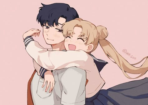 Favourite couple~ art by @uni_520 on Twitter : sailormoon