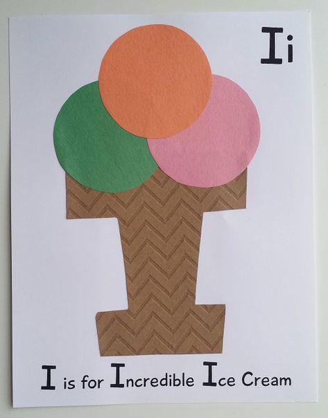 Craft For Letter A Preschool, I Crafts For Preschoolers Letter, Crafts For Letter I Preschool, I Preschool Crafts Letter, I Letter Crafts For Preschool, Letter I Projects For Preschool, Letter I Activities For Preschool Crafts, I Is For Craft Preschool, I Art For Preschool