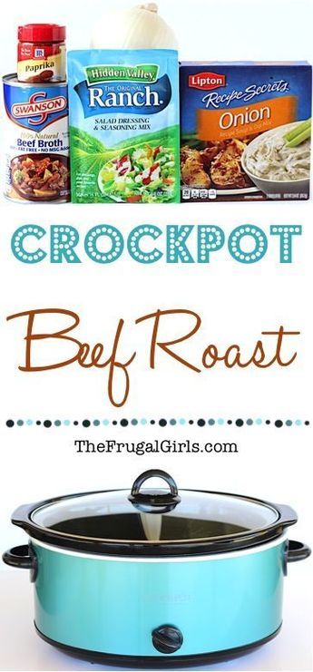 Crockpot Beef Roast, Crock Pot Beef Roast, Roast In The Crockpot, Beef Roast Recipe, Food Recipes Beef, Beef Crock Pot, Onion Soup Mix Recipe, Crockpot Roast Recipes, Pot Roast Crock Pot Recipes