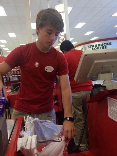 Teenagers Just Turned This Guy Named Alex Who Works At Target Into A Huge Meme Alex From Target, Target Employee, Miranda Sings, 10 Funniest, Cameron Dallas, Teenage Boys, Guy Names, I Laughed, Just In Case