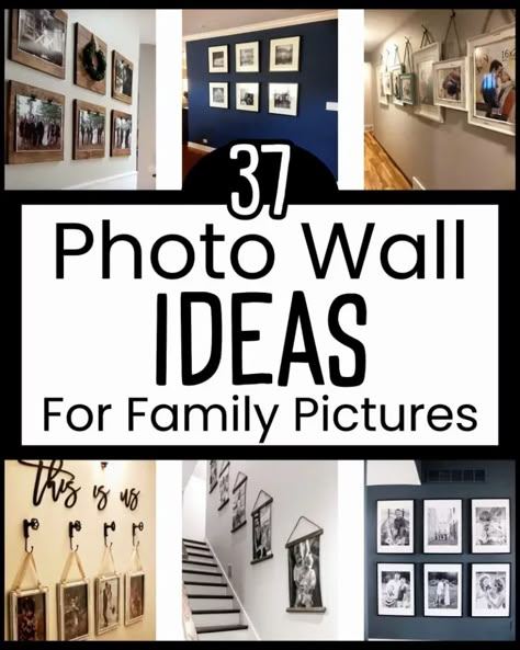 Photo Wall Display Living Room, Long Hallway Gallery Wall Family Photos, Hallway Decorating Photos Wall Ideas, Family Photo Hallway Ideas, Family Wall Of Pictures, Family Picture Gallery Wall Hallway, Gallery Wall Family Pictures Living Room, Modern Wall Photo Display, Modern Wall Gallery Ideas