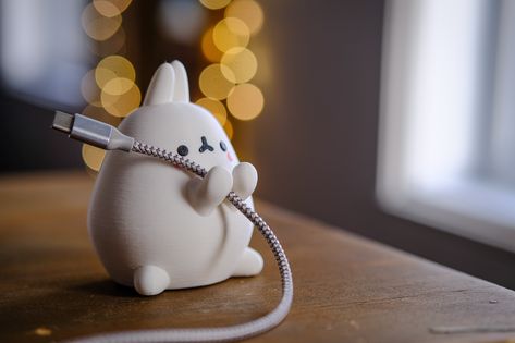 Fat Bunny, Tie Organization, Desk Buddy, Samsung Charger, Charger Holder, Funny Bunny, Cable Holder, Sticky Pads, Cord Organization