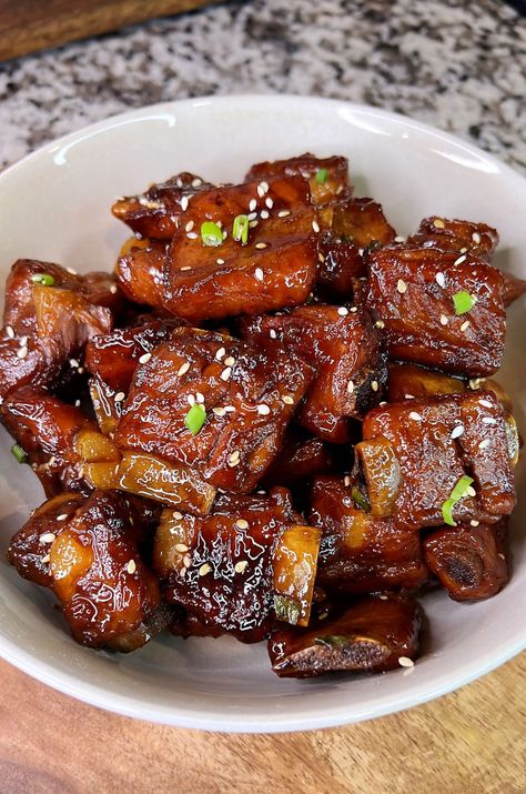 Chinese Riblets Recipe, Pork Spare Ribs Chinese Style, Chinese Sweet And Sour Pork Ribs, Chinese Style Ribs Recipe, Spare Ribs Chinese Style, Small Pork Ribs Recipe, Korean Pork Spare Ribs Recipe, Sweet And Spicy Pork Ribs, Asian Style Pork Ribs