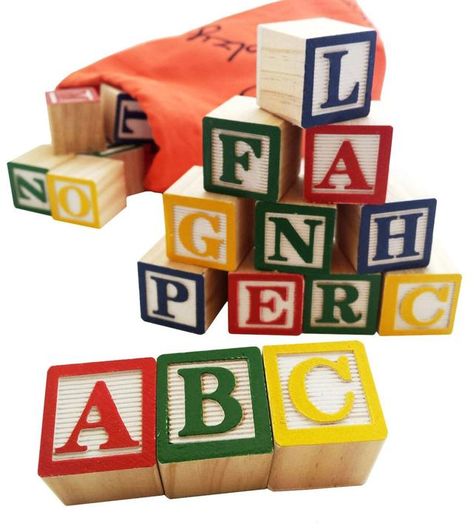 30 Alphabet Blocks SKM Blocks With Letters, Kindergarten Building, Wooden Alphabet Blocks, Wood Alphabet, Wooden Blocks Toys, Alphabet Toys, Wooden Alphabet Letters, Blocks For Toddlers, Abc Blocks