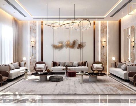 Neoclassic Reception, Drawing Room Furniture Ideas, Modern Majlis, Drawing Room Design, Luxe Living Room, Drawing Room Interior Design, Neoclassical Interior, Hall Interior Design, Luxury Living Room Design