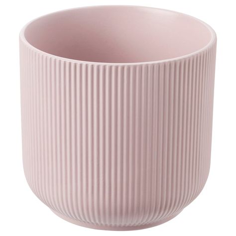 Pink Plant Pot Apartment Pink, Ikea Plants, Pachira Aquatica, Flower Pot Design, Pink Plant, Pot Designs, Color Glaze, Cache Pot, Indoor Plant Pots