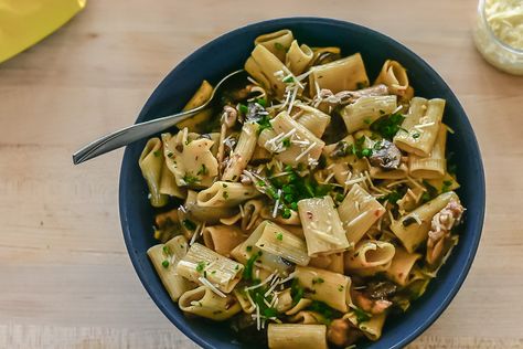 Chicken rigatoni with mushrooms1 Moxies Chicken Madeira Rigatoni Recipe, Chicken Madeira Rigatoni, Chicken Madiera, Spicy Chicken Rigatoni, Chicken Madeira, Chicken Rigatoni, Food For Winter, January Recipes, Rigatoni Recipes