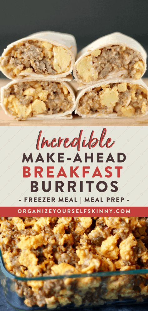 Breakfast Burritos Meal Prep, Breakfast Burritos Healthy, Burritos Healthy, Make Ahead Breakfast Burritos, Breakfast Prep, Freezer Meal Prep, Freezer Breakfast, Freezer Meal, Breakfast Meal Prep