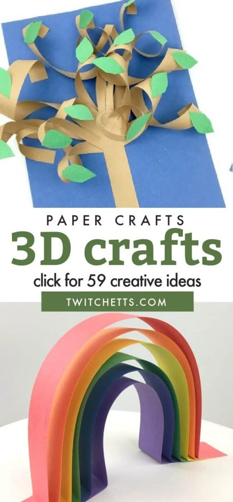 Construction Paper Crafts For Kids, Construction Paper Art, Process Art For Kids, Unique Art Projects, Free Svg Downloads, Crafts Nature, 3d Art Projects, Sculpture Art Projects, 3d Crafts