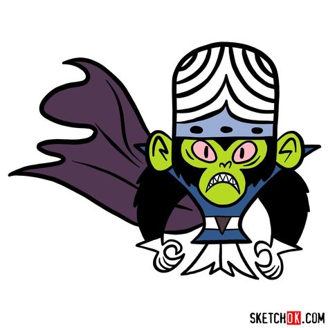 How to draw Mojo Jojo from Powerpuff Girls Cartoon Network Characters, Old Cartoon Characters, Mojo Jojo, Arte Punk, Power Puff Girls, Skateboard Design, Power Puff, Puff Girl, Very Scary