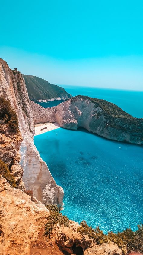 Shipwreck Beach Zakynthos Greece summer 2023 viewpoint Shipwreck Beach, Travel Vlog, Shipwreck, The View, This Summer, The Top, Greece