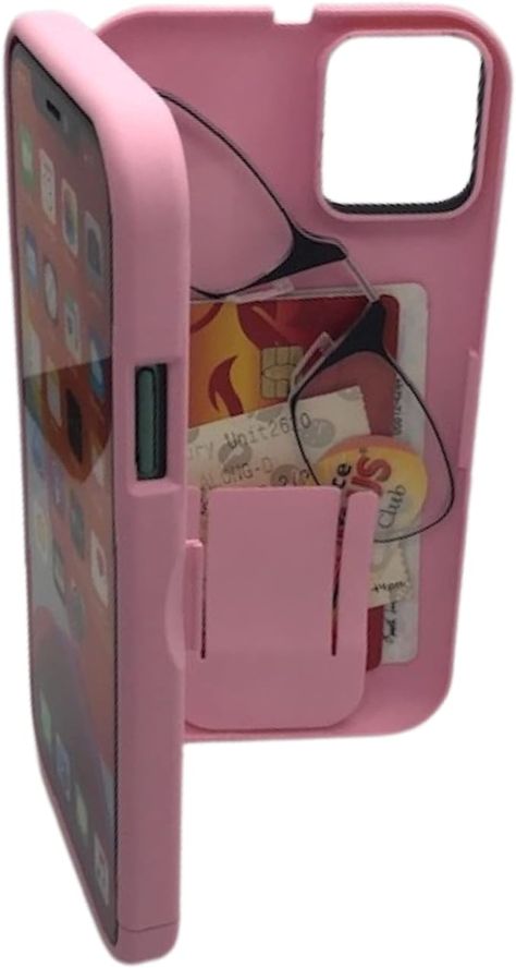 Amazon.com: EYN All in Case iPhone 11/XR Wallet Case - Card Holder - with Mirror and Adjustable Strap - Pink : Cell Phones & Accessories Phone Case With Mirror, Cute Amazon Phone Cases, Phone Cases Amazon, Phone Case Amazon, Amazon Phone Cases, Phone Case With Card Holder, Phone Card Holder, Phone Case Holder, Card Holder Phone Case