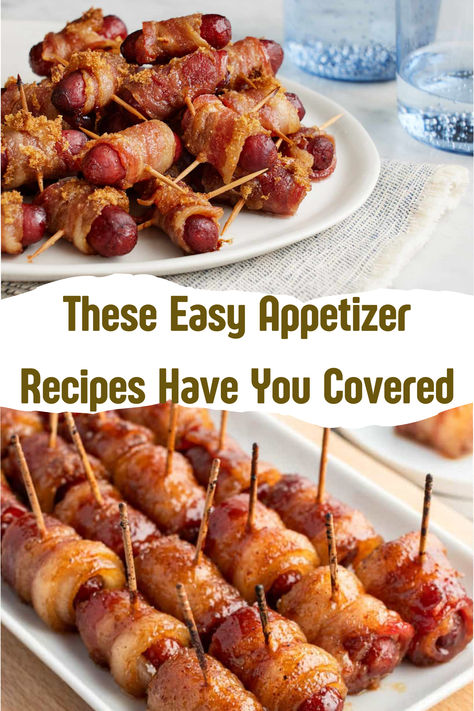 Last-Minute Party? These Easy Appetizer Recipes Have You Covered Appetizers Without Cheese, Easy Appetizers For A Party Make Ahead, Easy Appetizers For A Party, Shrimp Cocktails, Appetizers For A Party, Little Smokies, Caramelized Bacon, Running Out Of Time, Best Bacon