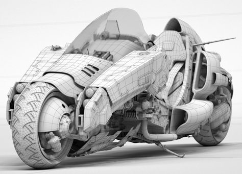 ArtStation - Fake Akira Motorcycle, Ying-Te Lien Akira Motorcycle, Flying Motorcycle, 3ds Max Modeling, Concept Bike, Futuristic Cars Design, Vray Render, Rocket Launcher, Futuristic Motorcycle, Concept Motorcycles