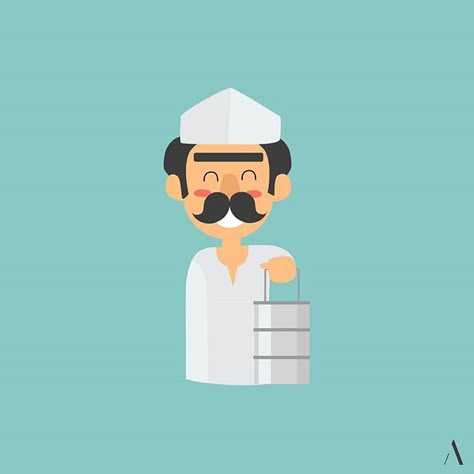 Dabbawala uncle! From an infographic about one of the most awesome Mumbai lunch systems. . . . . . . #archanaandco #flatdesign #illustration #minimal #vector #dabbawalas #dabbawala #dabba #infographic #illustrator #minimalist #graphicdesign #illustration_best #girlboss #womenentreprenuer #creativebusiness #lunchbox #weareillustration #dribbble #graphicgang #graphicroozane #designlove #vectorart #vectorgraphics #aandcominimal Mumbai Dabbawala Illustration, Dabbawala Illustration, Mumbai Illustration, Indian Restaurant Interior, Nimbu Pani, Indian Illustrations, Mumbai Local, Illustration Minimal, Human Figure Sketches