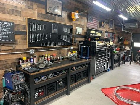 Garage Workshop Layout, Garage Workshop Plans, Garage Storage Inspiration, Man Garage, Garage Design Interior, Basement Workshop, Garage Organisation, Garage Workshop Organization, Workshop Layout