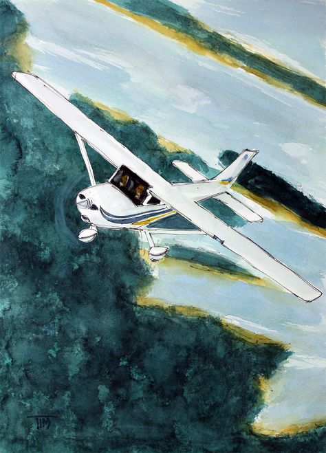 Aeroplane Watercolor Painting, Airplane Watercolor Painting, Plane Painting, Plane Drawing, Airplane Painting, Plane Photography, Airplane Wall Art, Airplane Wall, Aircraft Painting