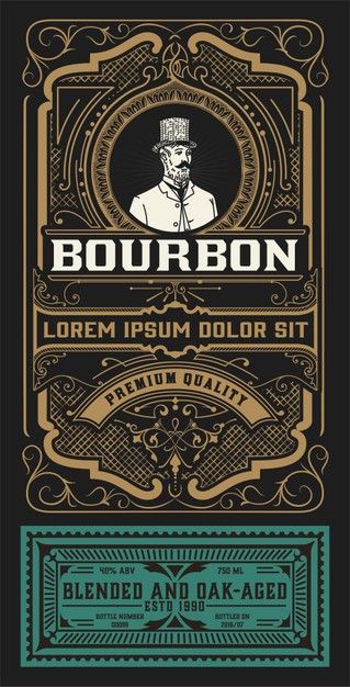 Liqueur Label Design, Vintage Whiskey Labels, Bourbon Label Design, Fun Label Design, Old Graphic Design, Old Labels, Alcohol Label Design, Vintage Packaging Design, Whiskey Label Design