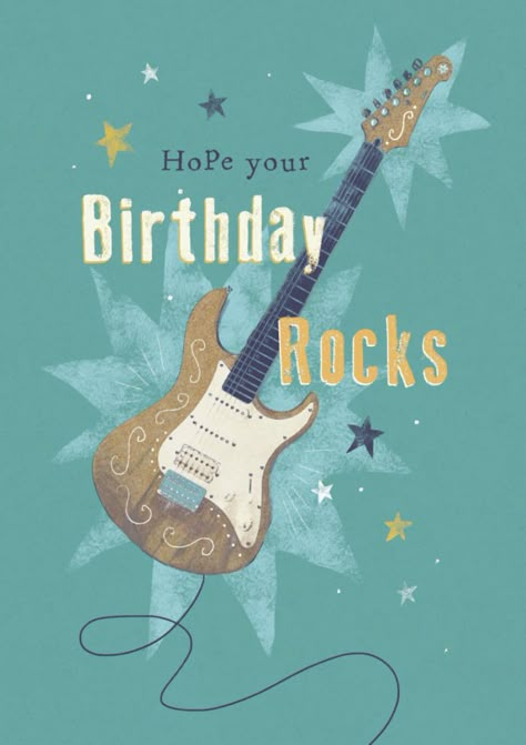 Happy Birthday Guitar, Birthday Guitar, Happy Birthday Nephew, Happy Birthday Music, Happy Birthday Man, Best Birthday Quotes, Nephew Birthday, Birthday Memes, Birthday Pics