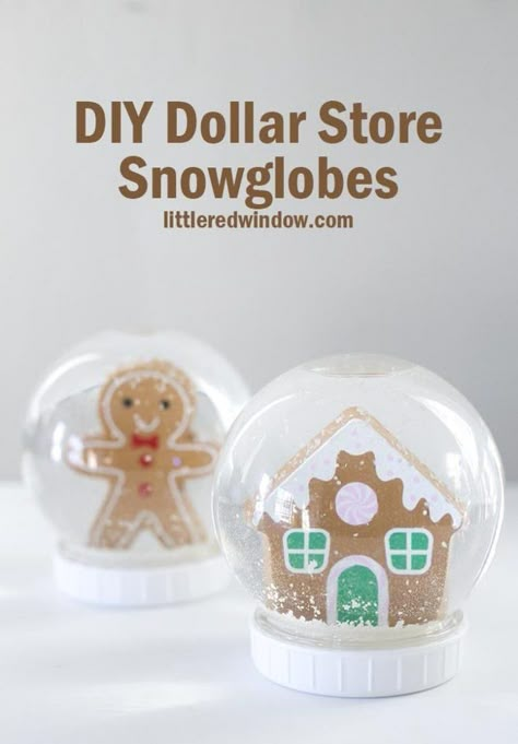 Dollar Tree Snow Globes, Snowglobes Diy, Snow Globes Diy, Snow Globes Christmas, Seventh Birthday, Ornaments Diy Kids, Globe Diy, Crafts For Beginners, Snow Globe Crafts