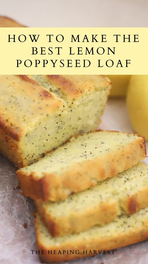 Poppyseed Loaf Recipe, Lemon Poppyseed Loaf, Poppyseed Loaf, Poppyseed Bread, Poppy Seed Loaf, Lemon Poppy Seed Loaf, Lemon Poppy Seed Bread, Seed Loaf, Lemon Bread Recipes