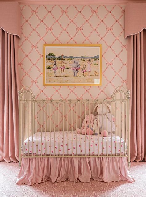 Pink Nursery Room, Nursery 2023, Nursery Interior Design, Girly Nursery, Nursery Interior, Nursery Trends, Nursery Room Design, Nursery Room Inspiration, Beautiful Nursery